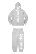 Supreme Side Logo Hoodie & Sweatpants Set – Heather Grey