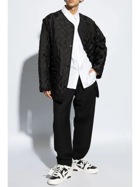 Kenzo padded logo-patch jacket