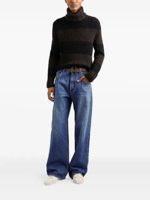 Dolce & Gabbana striped roll-neck sweater