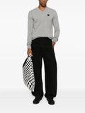 Comme Des Garçons Play heart-embellished v-neck sweater