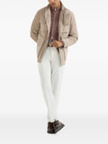 Brunello Cucinelli virgin wool, silk and cashmere chiné cardigan