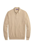 Ralph Lauren Purple Label waffle-knit polo sweater