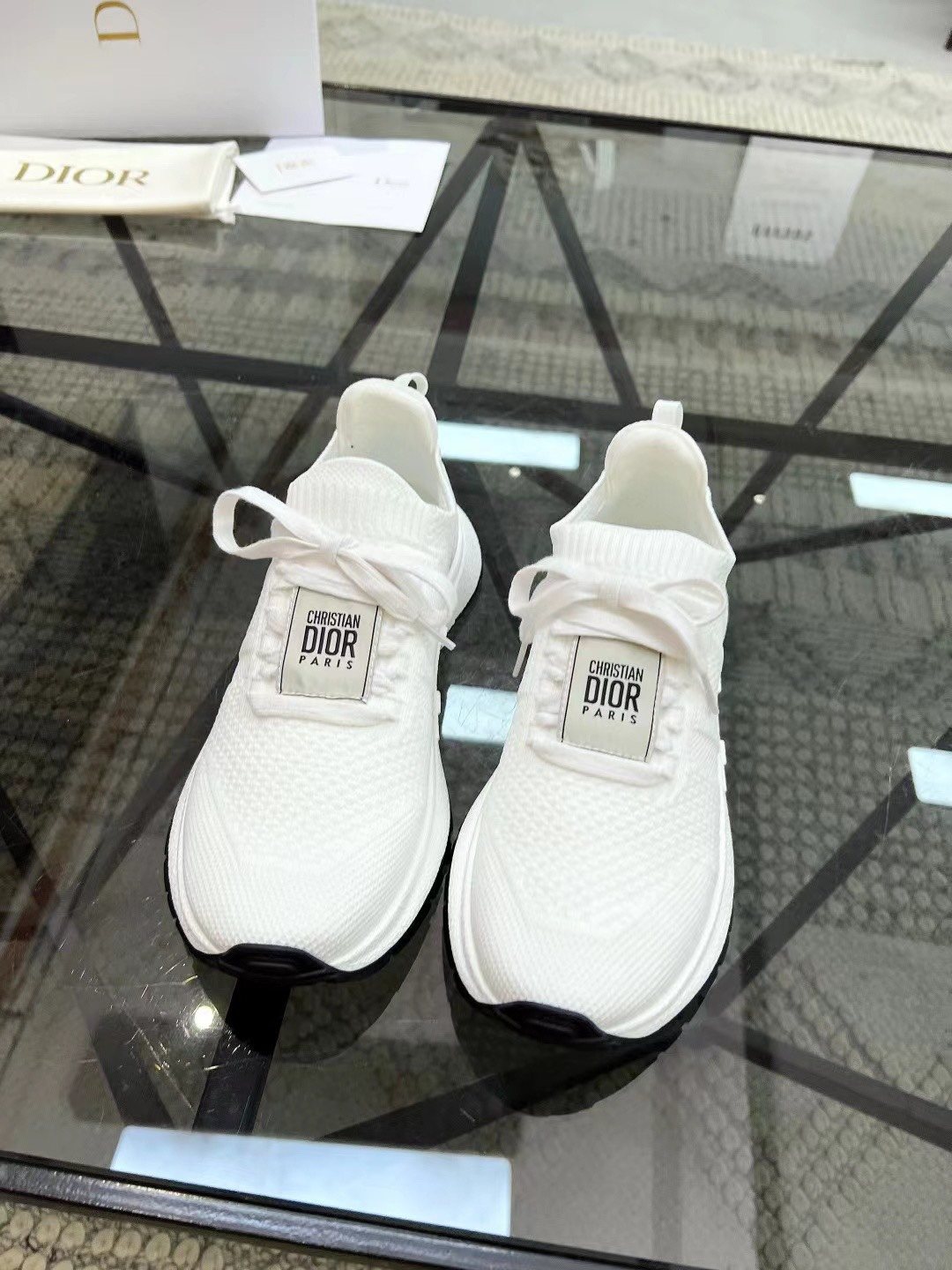 Dior Knit Low-Top Sneakers